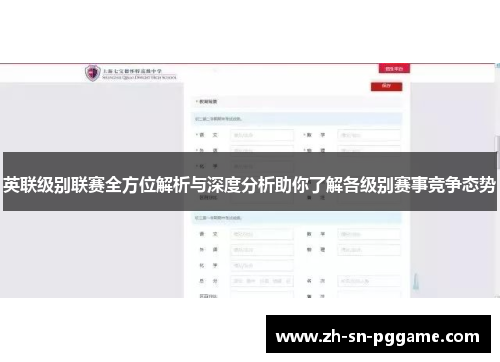 英联级别联赛全方位解析与深度分析助你了解各级别赛事竞争态势